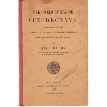 Műkedvelő szinpadok könyve