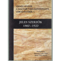 Jeles Szerzők 1860-1920