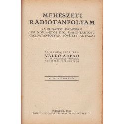 Méhészeti rádiótanfolyam 1938