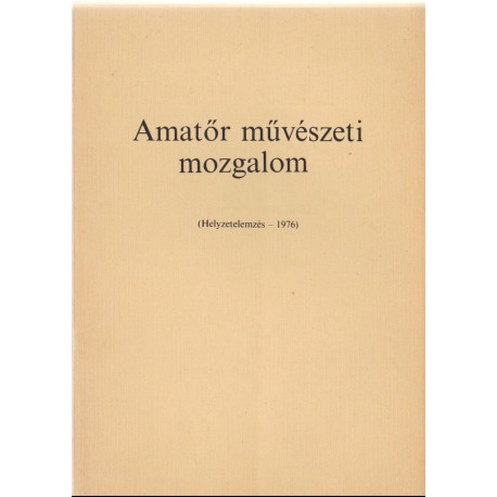 Amatőr művészeti mozgalom