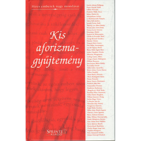 Kis aforizmagyűjtemény