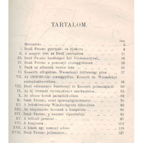 Deák Ferenc Élet- és jellemrajz