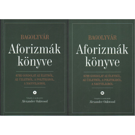 Aforizmák könyve I-II. kötet