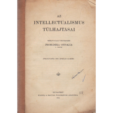 Az intellectualismus túlhajtásai