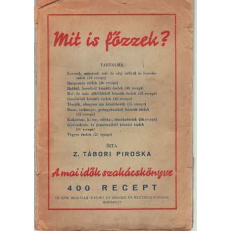 Mit is főzzek?