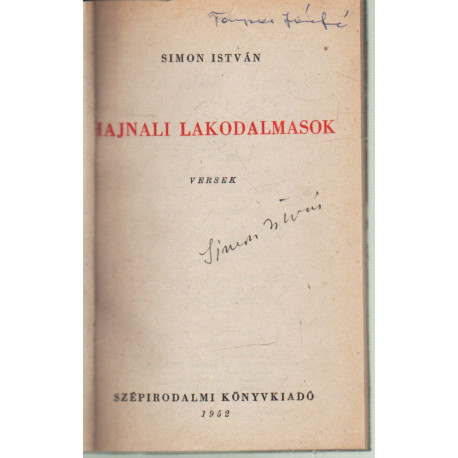 Hajnali lakodalmasok (aláírt)