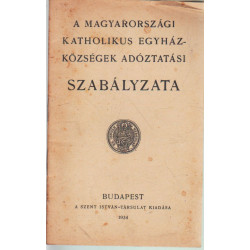 A magyarországi katholikus egyházközségek adóztatási szabályzata