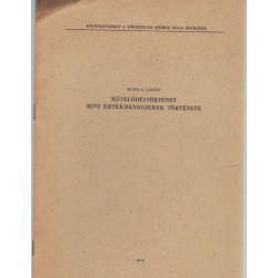 Művelődéstörténet mint értékrendszerek története (dedikált)