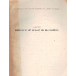 Beiträge zu den Quellen des Pray-kodexes (dedikált)