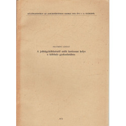A jobbágyköltözésről szóló határozat helye a költözés gyakorlatában (dedikált)