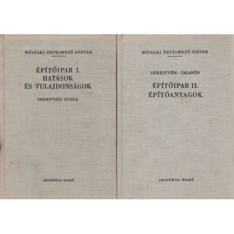 Építőipar I-II.