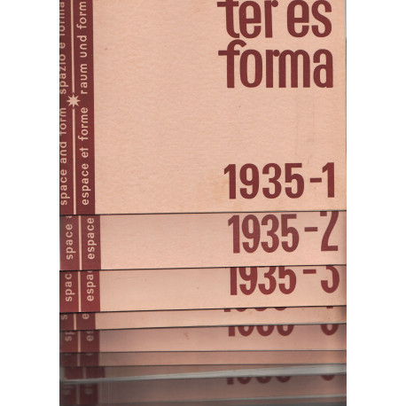 Tér és forma 1935. évf. teljes