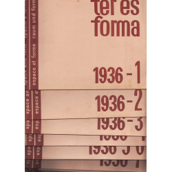 Tér és forma 1936. évf. (Hiányzik 10-11 szám)