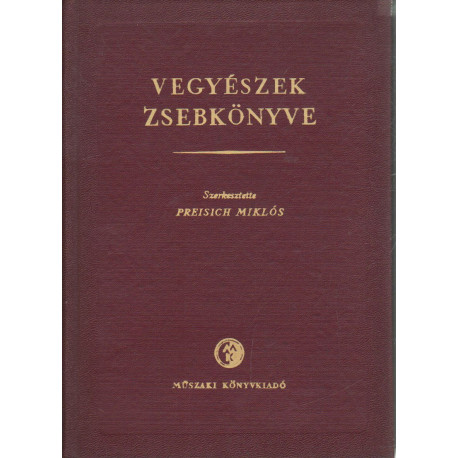 Vegyészek zsebkönyve