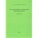 Acta Historiae Litterarum Hungaricarum