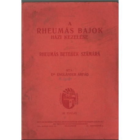 A rheumás bajok házi kezelése