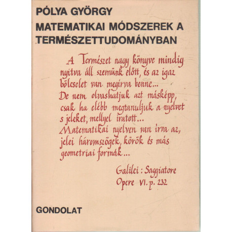 Matematikai módszerek a természettudományban