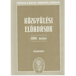 Közgyűlési előadások 2000. május