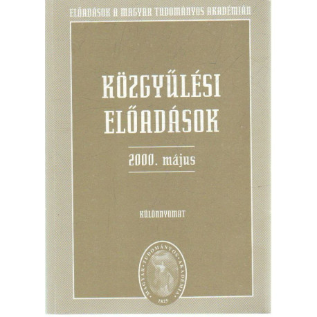 Közgyűlési előadások 2000. május