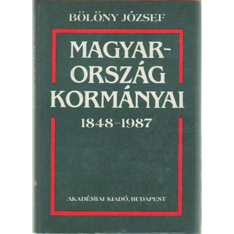 Magyarország kormányai 1848-1987