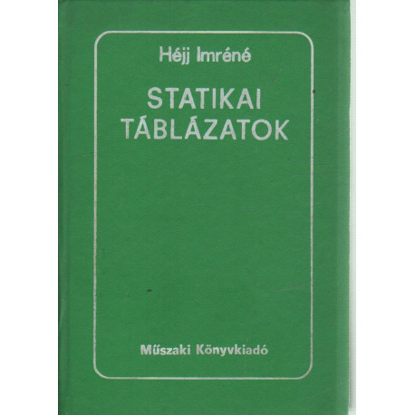 Statikai táblázatok.