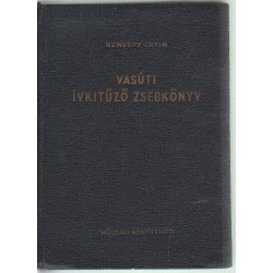 Vasúti ívkitűző zsebkönyv.