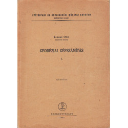Geodéziai gépszámítás I.
