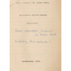 Mezőberény sporttörténete 1912-1978 (dedikált)