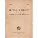 Néprajzi értesítő 1954.