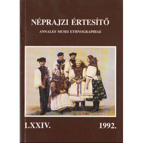 Néprajzi értesítő 1992.