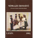 Néprajzi értesítő 1992.