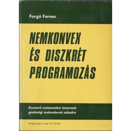 Nemkonvex és diszkrét programozás