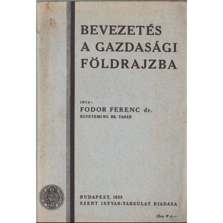 Bevezetés a gazdasági földrajzba