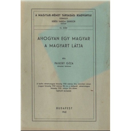 Ahogyan egy magyar a magyart látja