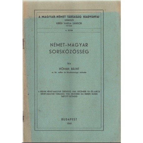 Német-magyar sorsközösség