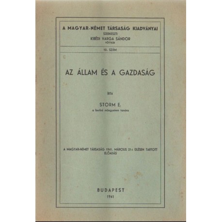 Az állam és a gazdaság