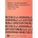 Erdély településeinek nemzetiségi (anyanyelvi) megoszlása (1850-1941)