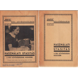 Használati utasítás a kézi kötőkészülékek kezelésére 1-2. füzet