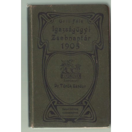 Igazságügyi zsebnaptár 1905. évre