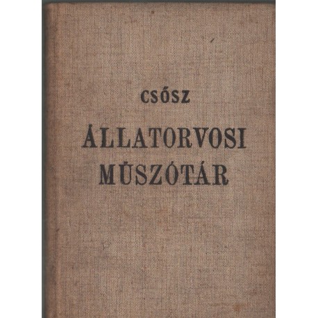 Állatorvosi műszótár