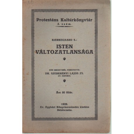 Isten változatlansága