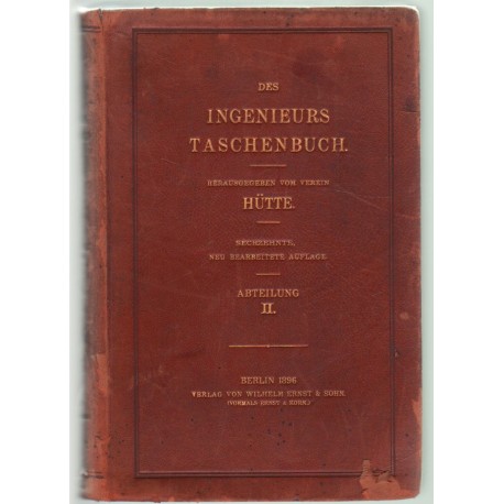 Des Ingenieurs Taschenbuch II.