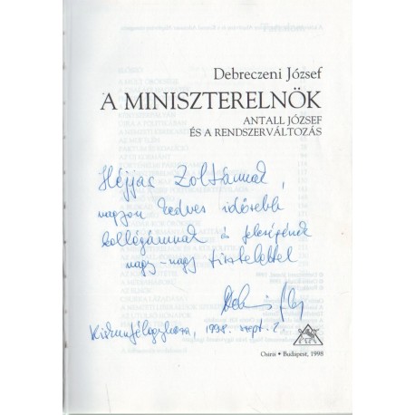 A miniszterelnök (dedikált)