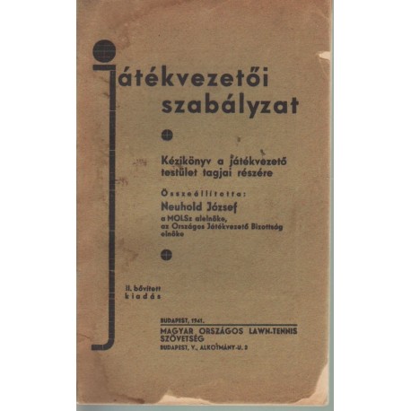 Játékvezetői szabályzat