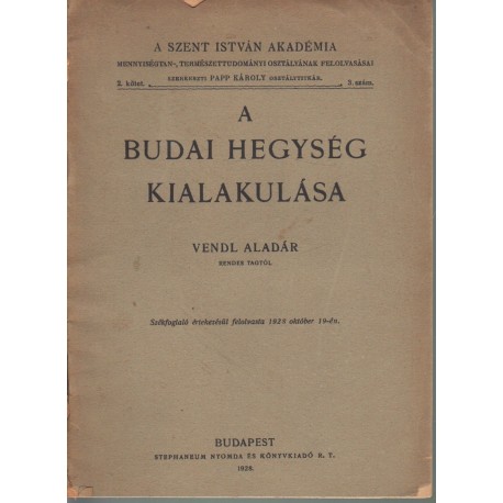 A Budai hegység kialakulása