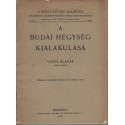 A Budai hegység kialakulása