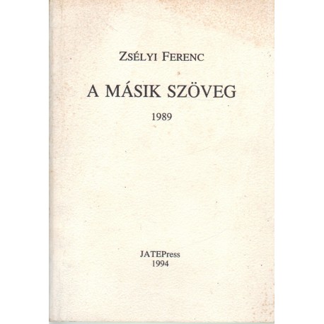 A másik szöveg 1989