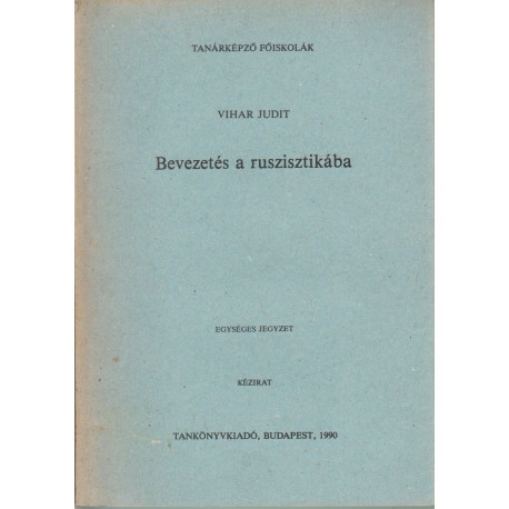 Bevezetés a ruszisztikába