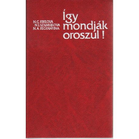 Így mondják oroszul