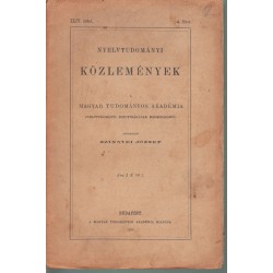 Nyelvtudományi közlemények